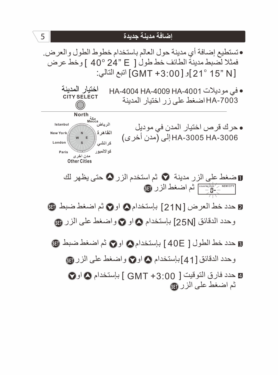 HA4009ALHARAMEEN ALHARAMEEN ALASR ALFAJR ALHELAL AZAN WATCH AZAN CLOCK ISLAMIC